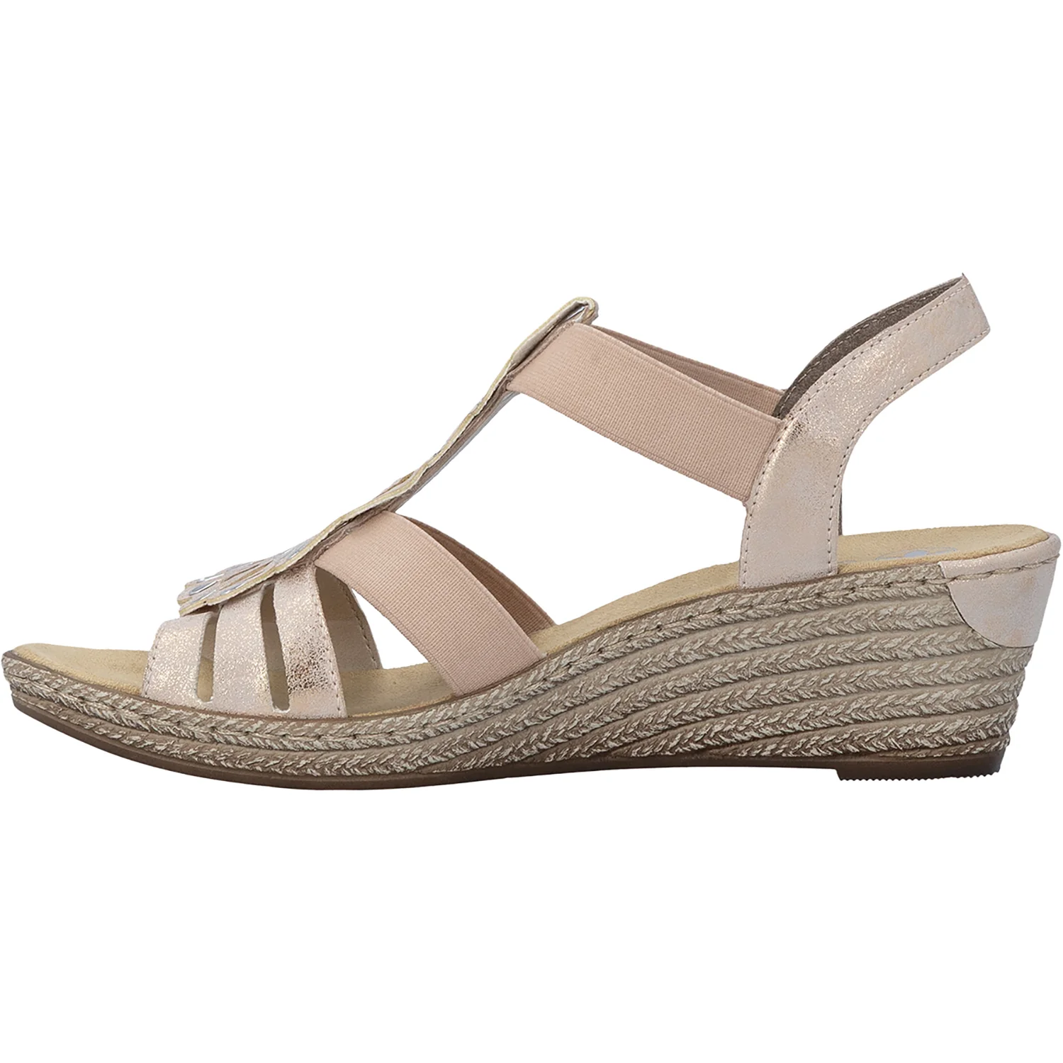 Rieker 62436-31 Fanni 36 Women's Sandals Rosegold - Image 3