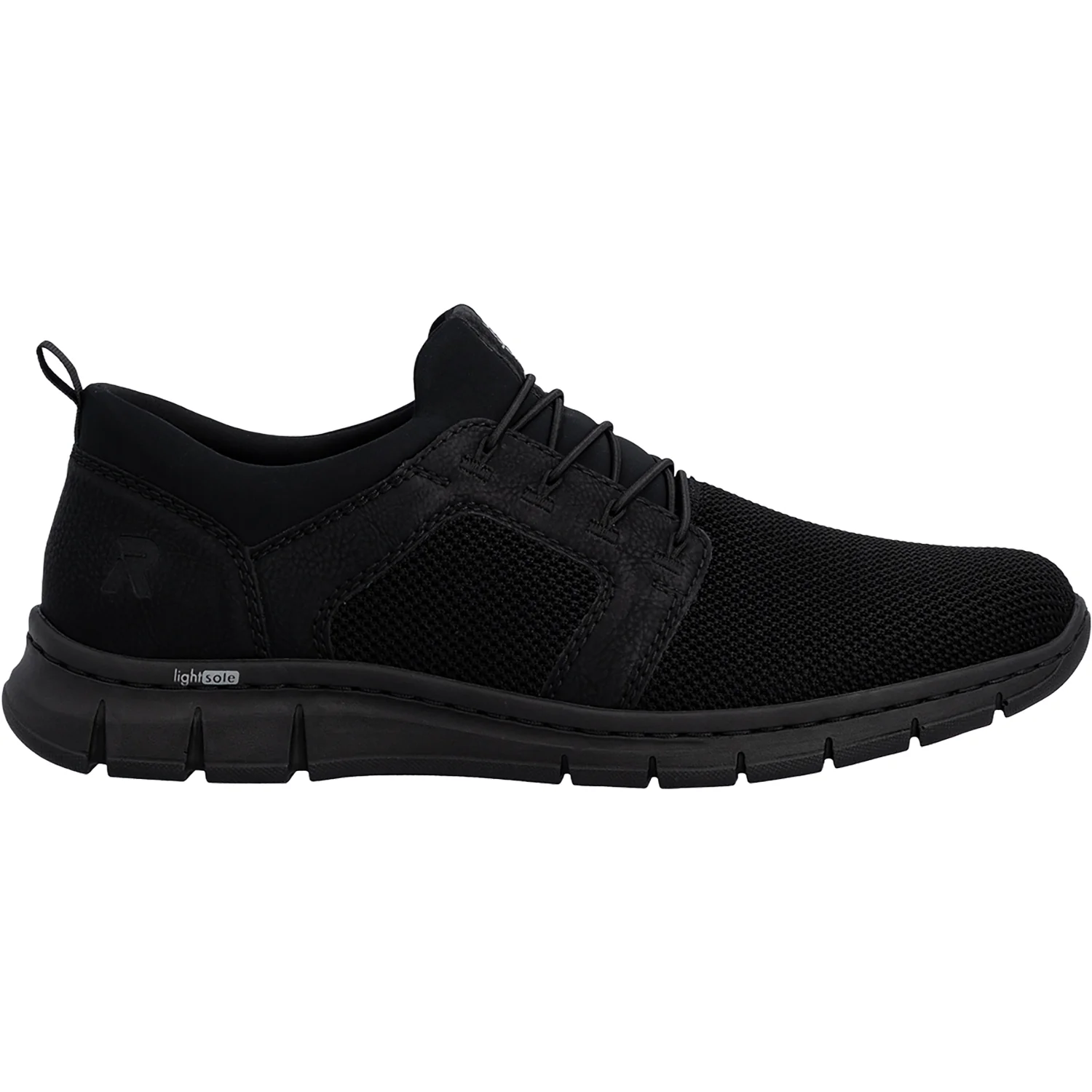 Rieker B7796-01 Men's Casual Slip-Ons Schwarz/Schwarz/Schwarz