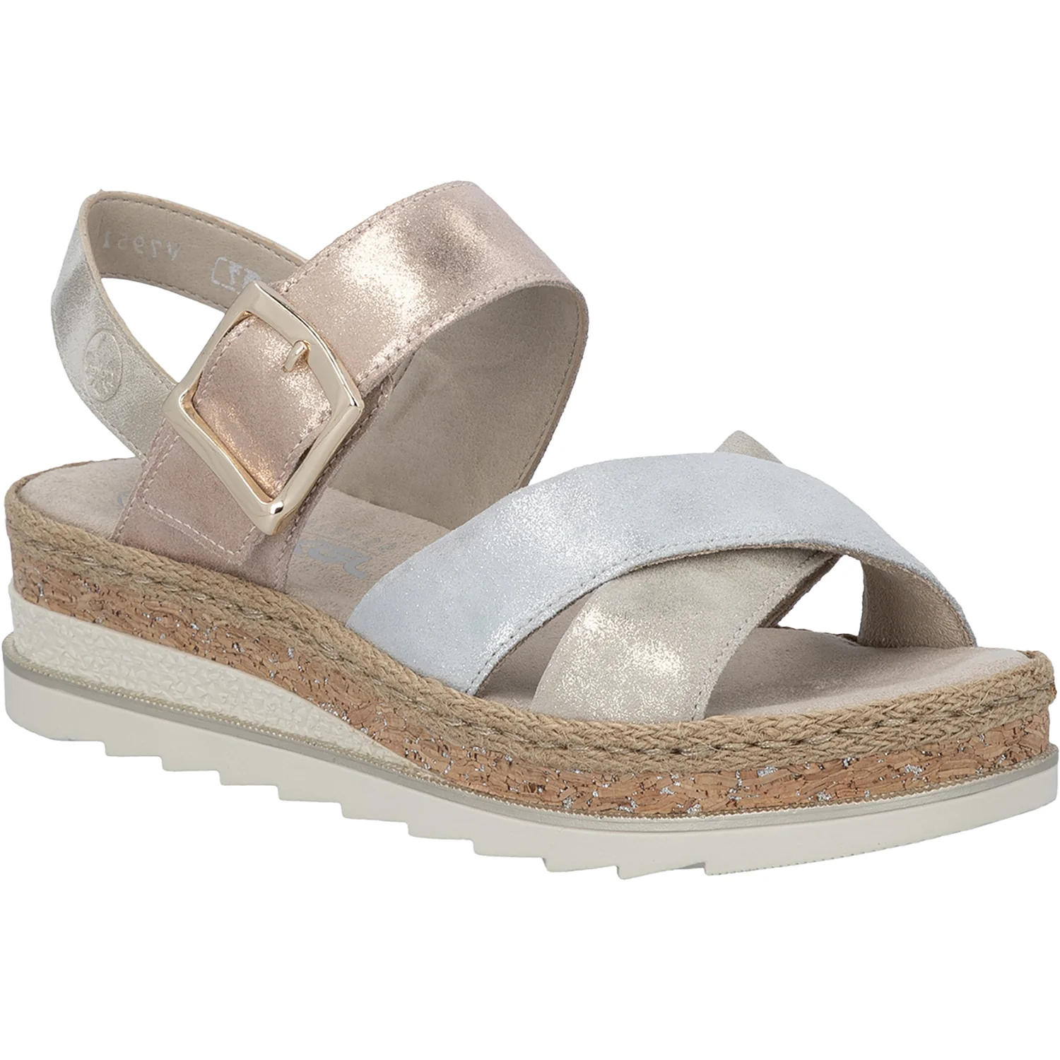 Rieker V7951-90 Women's Sandals Nude/Silver/Rosa/Muschel/Delphi/Delphi/Delphi/Alula - Image 5