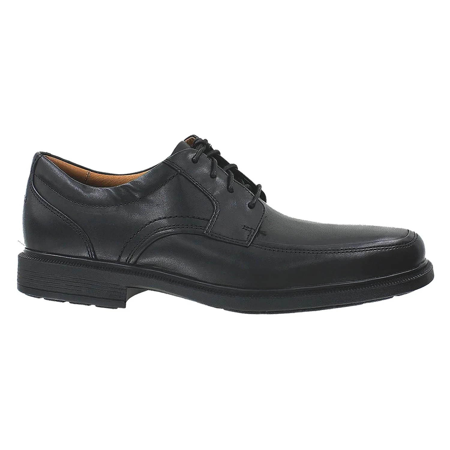 Men's Rockport DresSports Luxe Apron Toe Oxford Black Leather