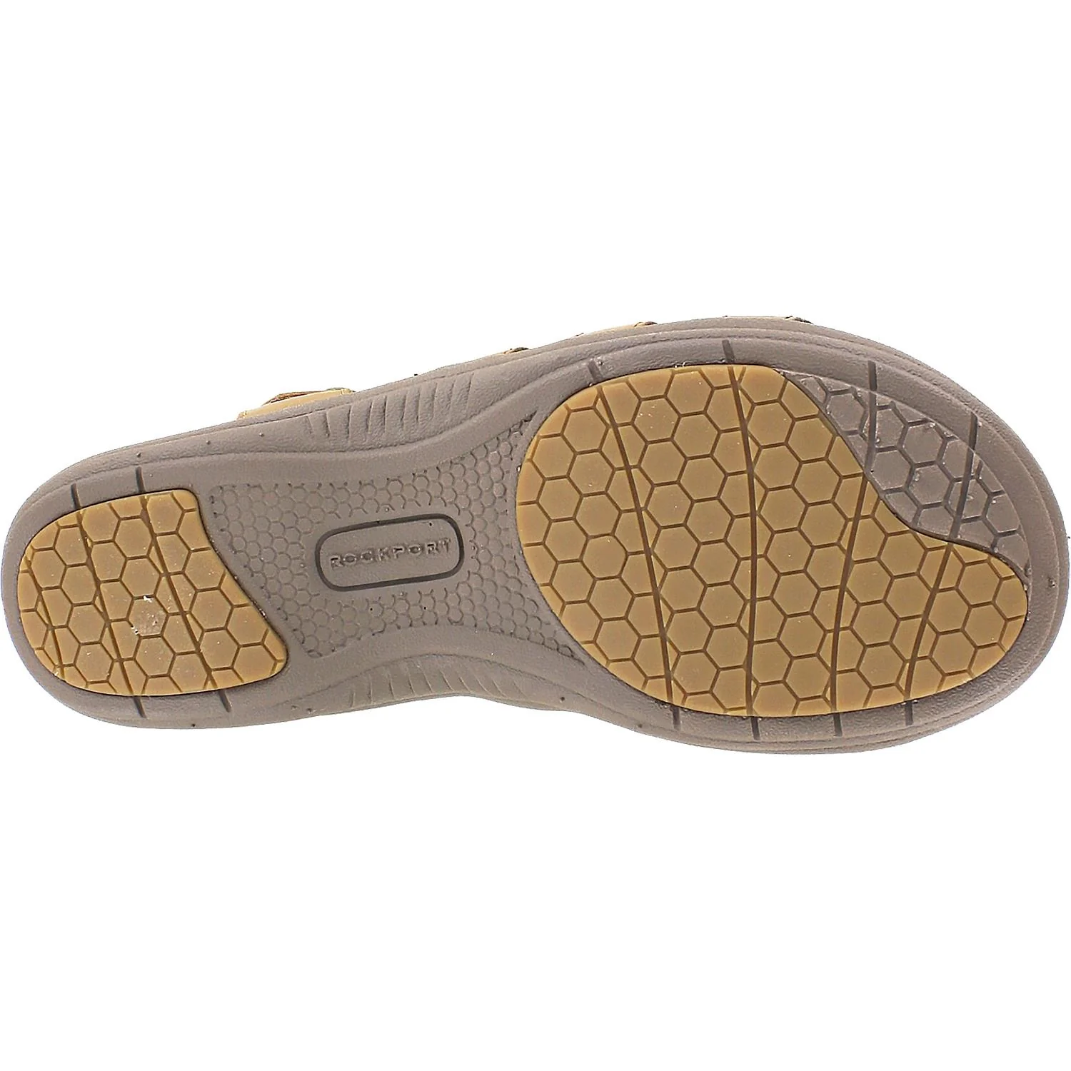 Rockport Cobb Hill Rubey T-Strap Women's Sandal Tan Multi Leather - Image 4