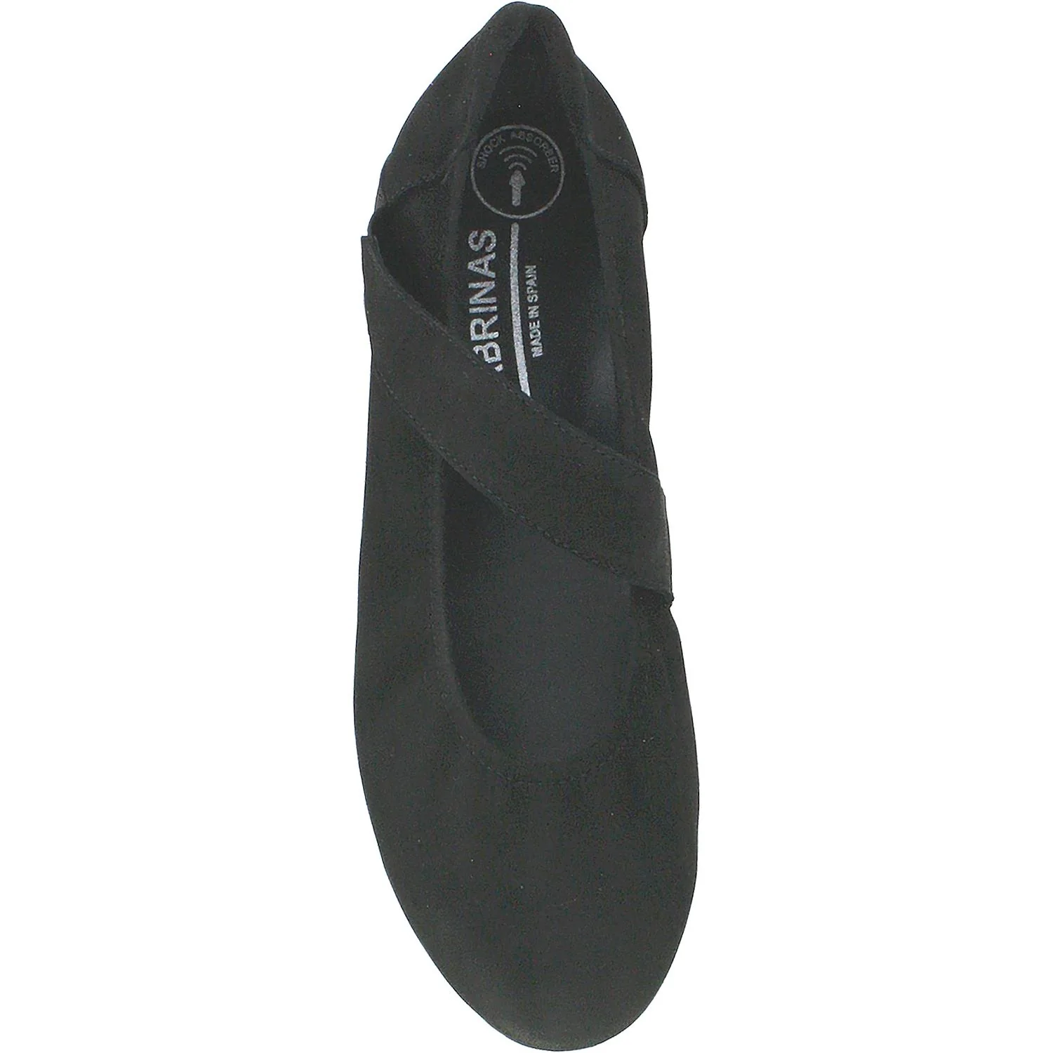 Women's Sabrinas Bruselas 85035 with Removable Arch Support Footbed Black Suede - Image 2