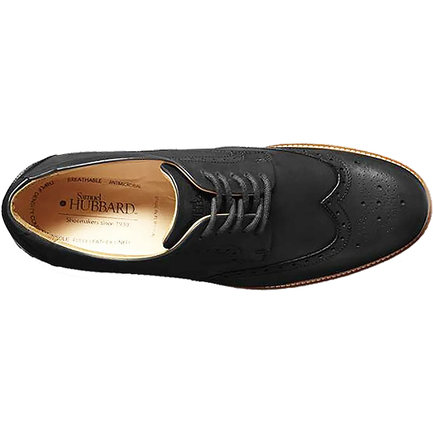 Samuel Hubbard Tipping Point Men's Wingtip Shoes Black Leather - Image 2