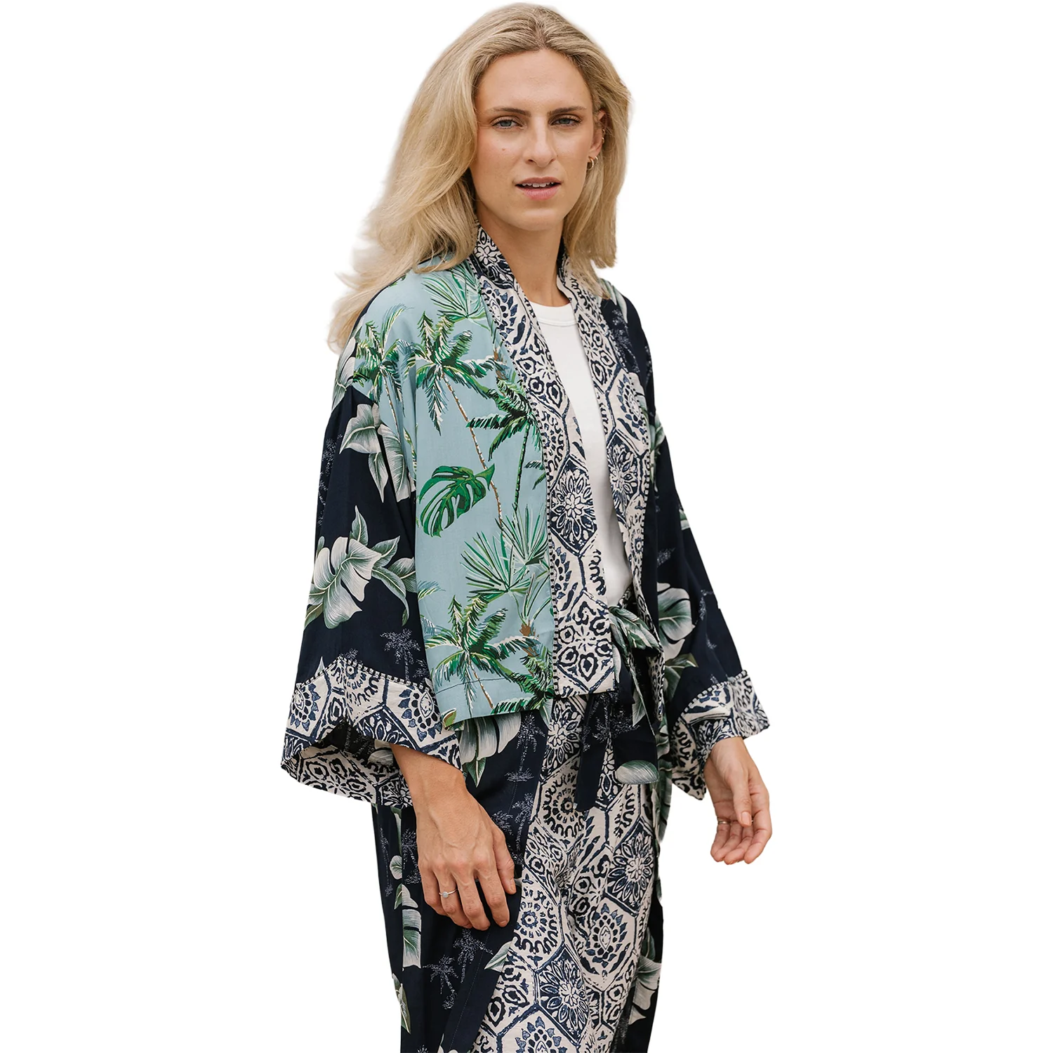 Shannon Passero Palm Cardigan Women's Outerwear Palm Print Mix - Image 2