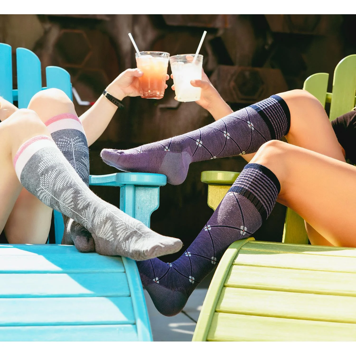 Sockwell Elevation Knee High Socks 20-30 mmHg Women's Compression Socks Black Multi - Image 3