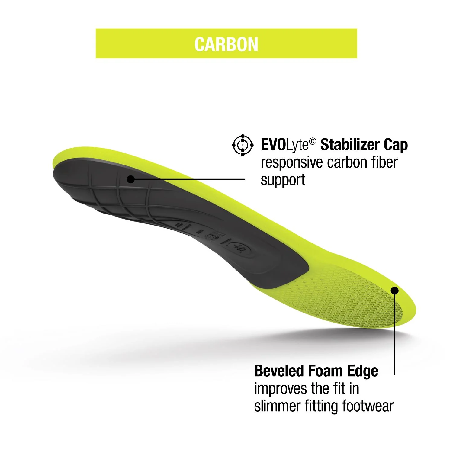Superfeet Run Support Low Arch Carbon Insoles Unisex Insoles Grey - Image 4