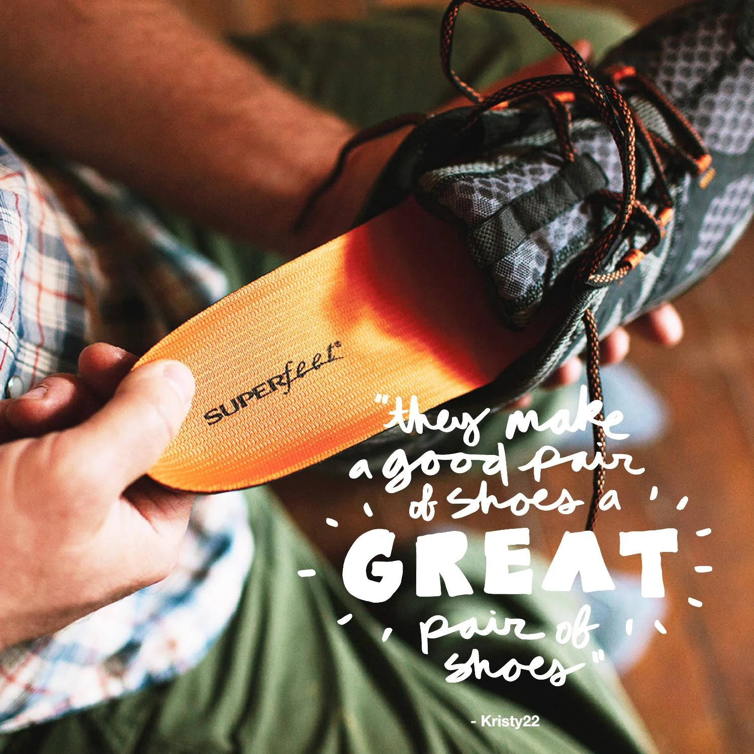 Superfeet All-Purpose High Impact Support Insoles Unisex Pain Relief Insoles Orange - Image 5