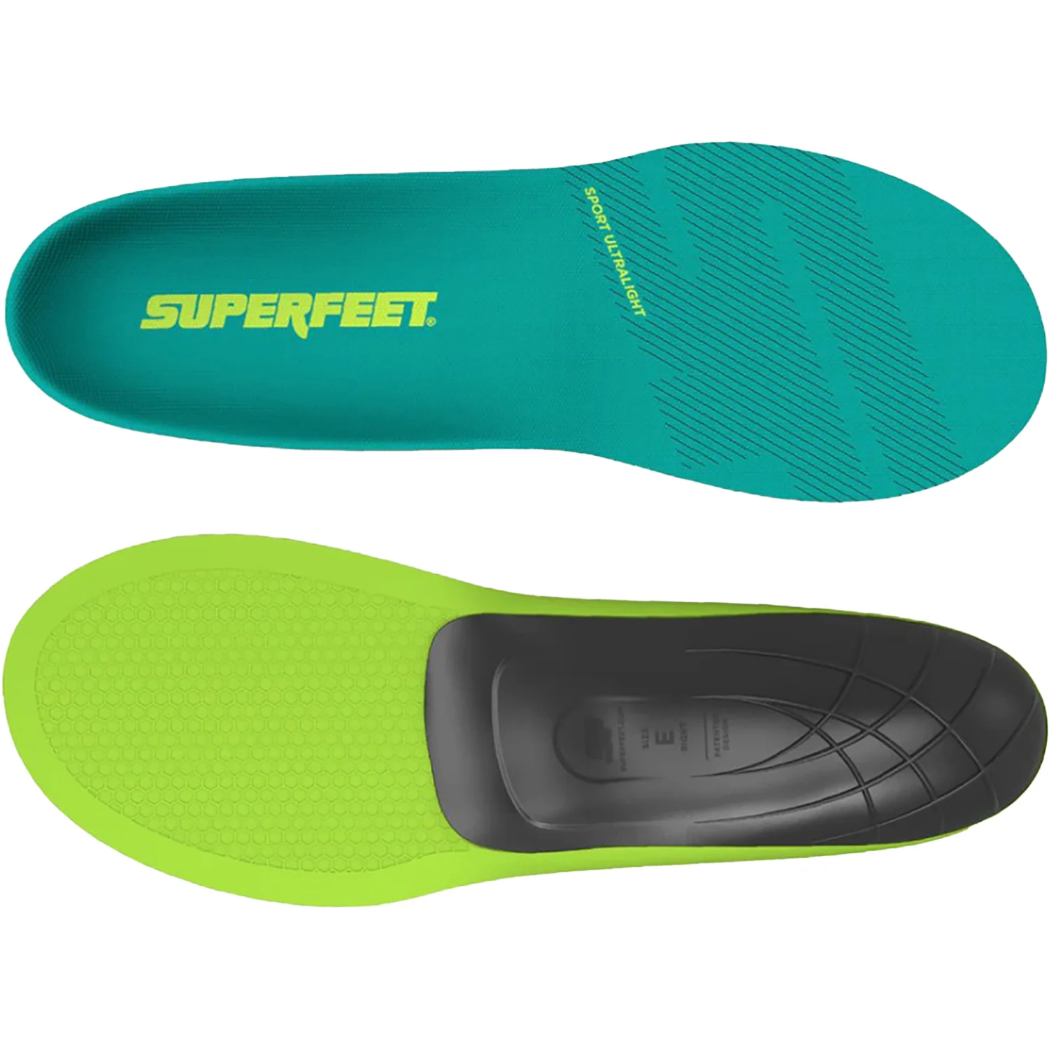 Superfeet Sport Ultralight Premium Insoles Green