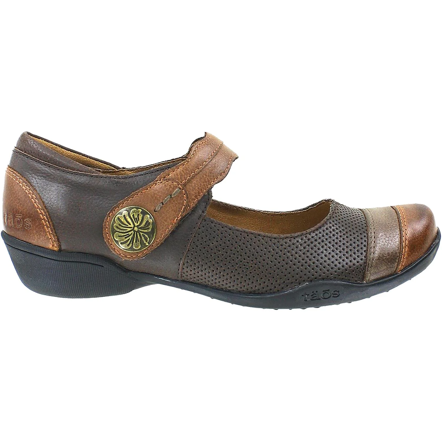 Taos Bravo Women's Mary Janes Whiskey Multi Leather