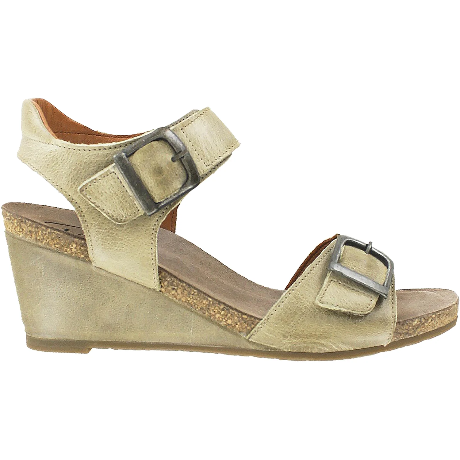 Taos Buckle Up Women's Support Sandals Stone Leather