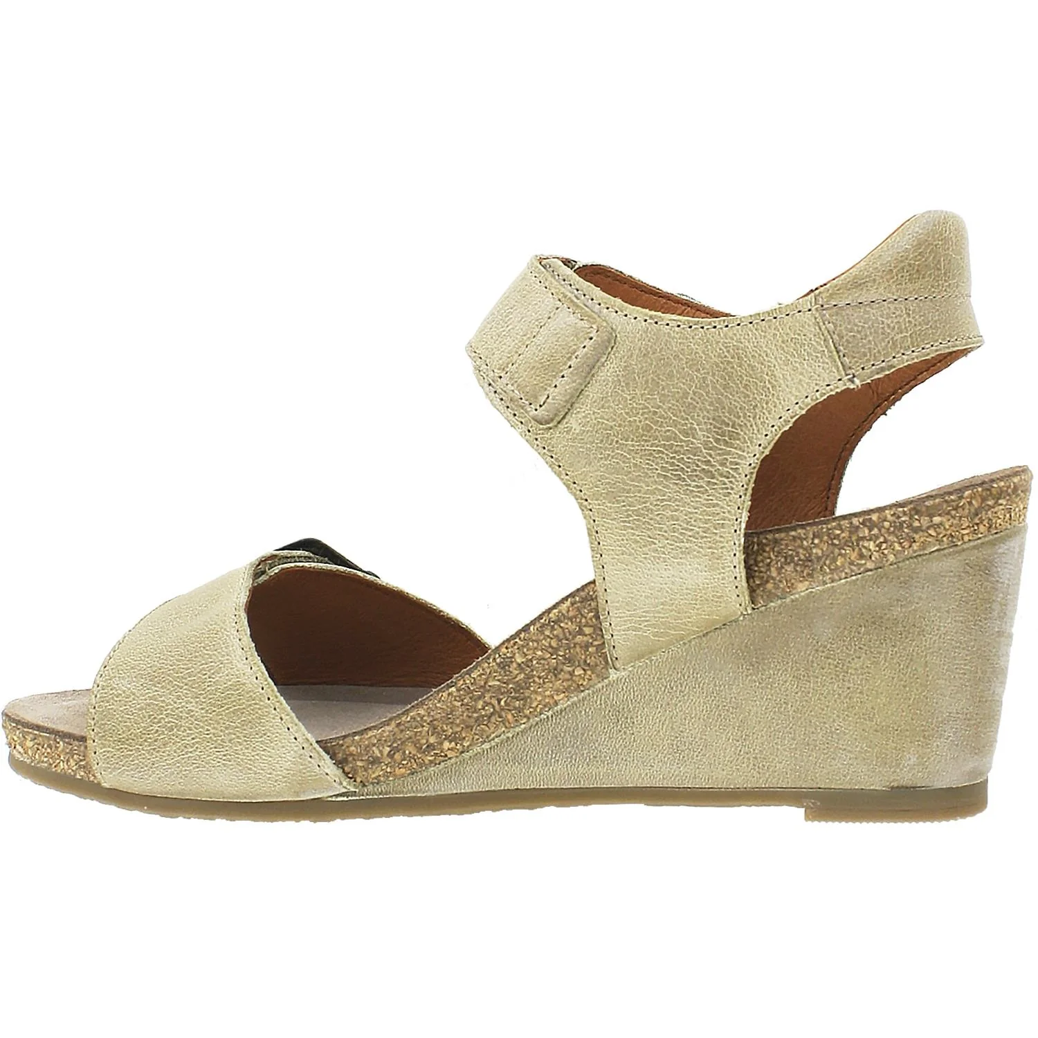 Taos Buckle Up Women's Support Sandals Stone Leather - Image 3