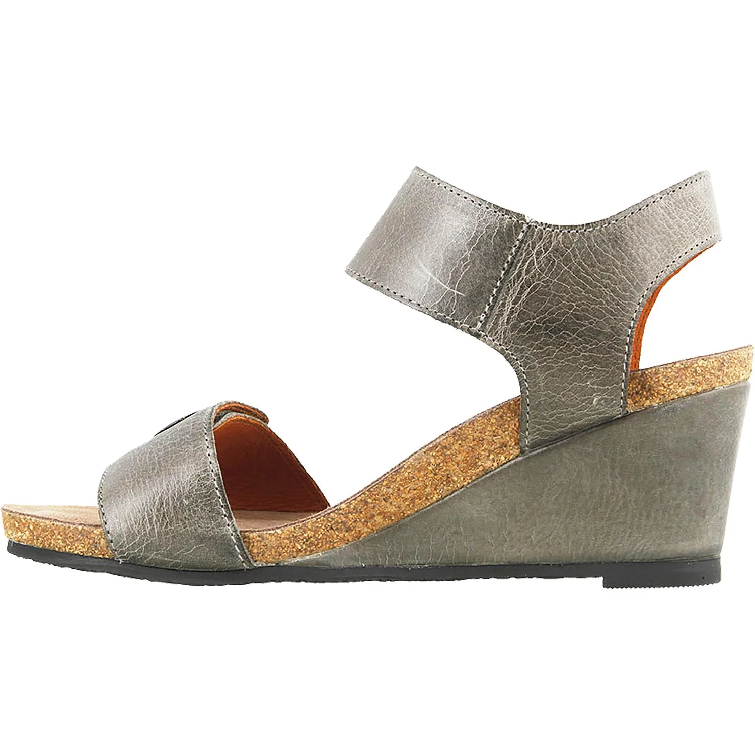 Taos Carousel 2 Women's Wellness Sandals Graphite Leather - Image 2