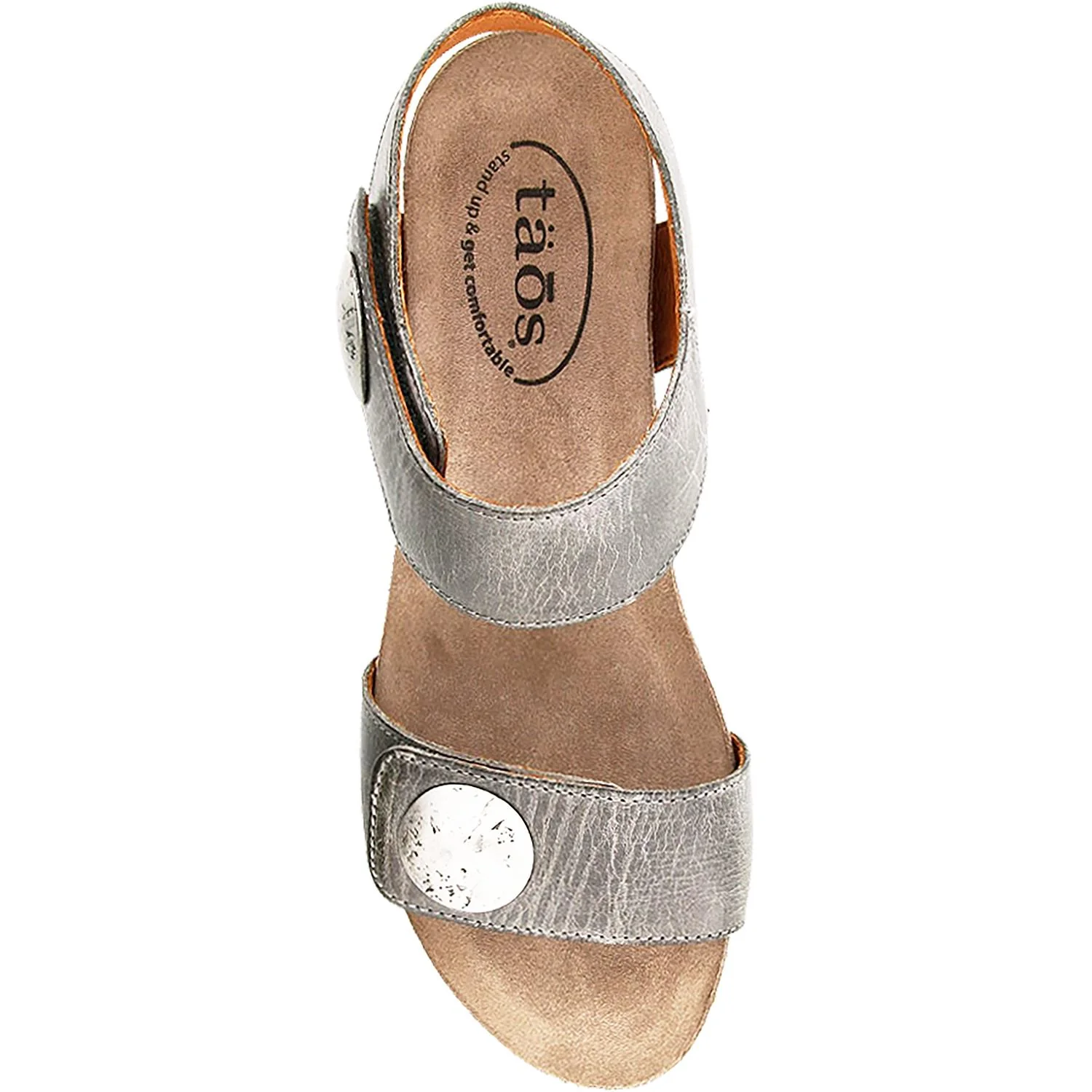 Taos Carousel 2 Women's Wellness Sandals Graphite Leather - Image 3