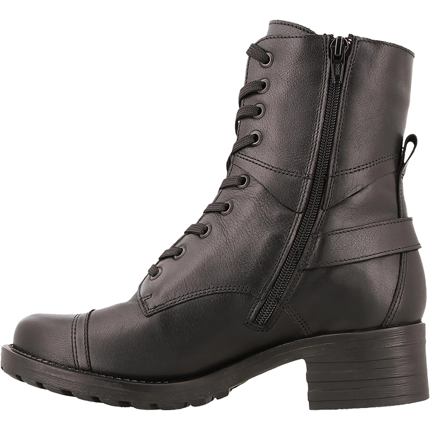 Women's Taos Crave Black/Black Waterproof Leather - Image 3
