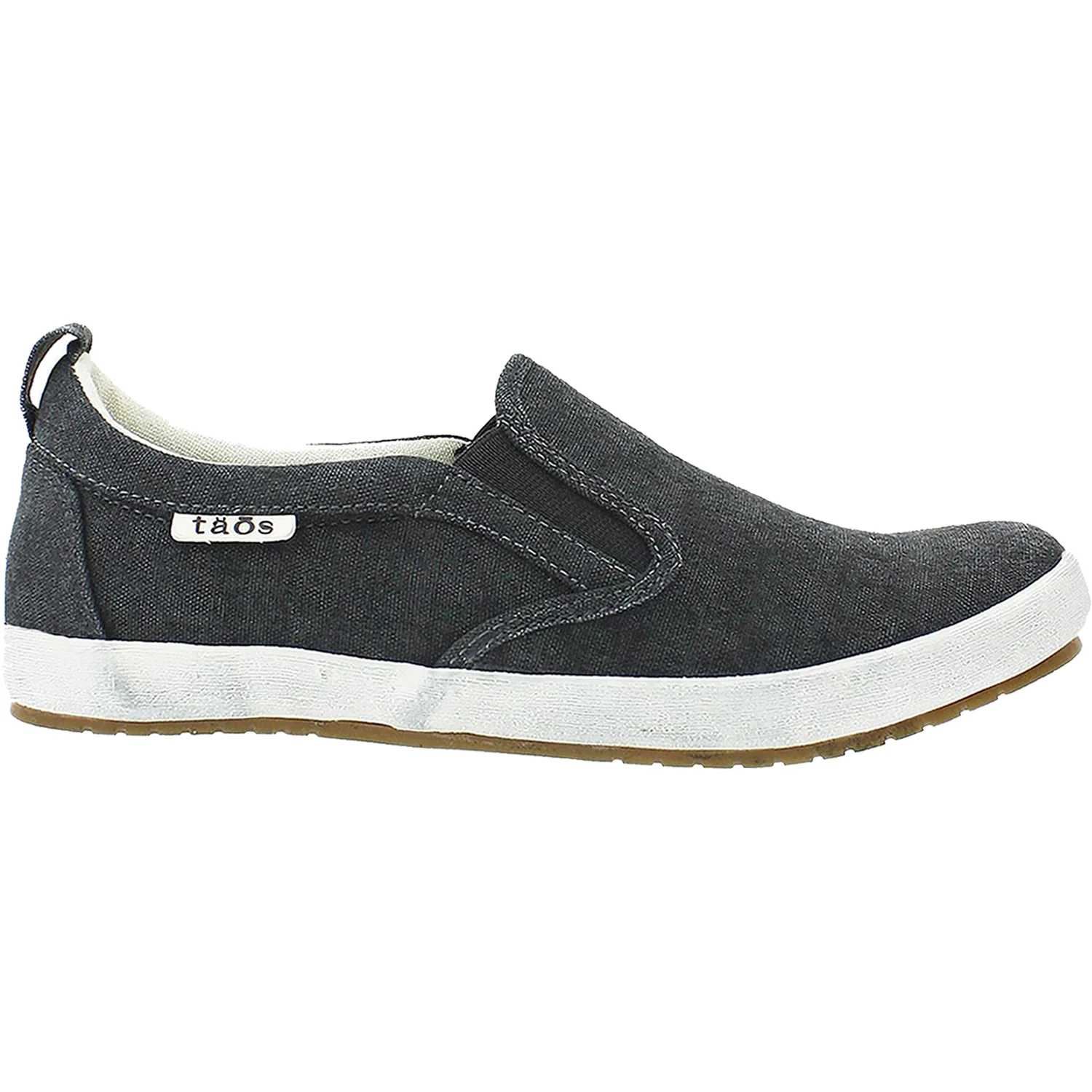 Taos Dandy Women's Slip On Sneakerss Charcoal Washed Canvas