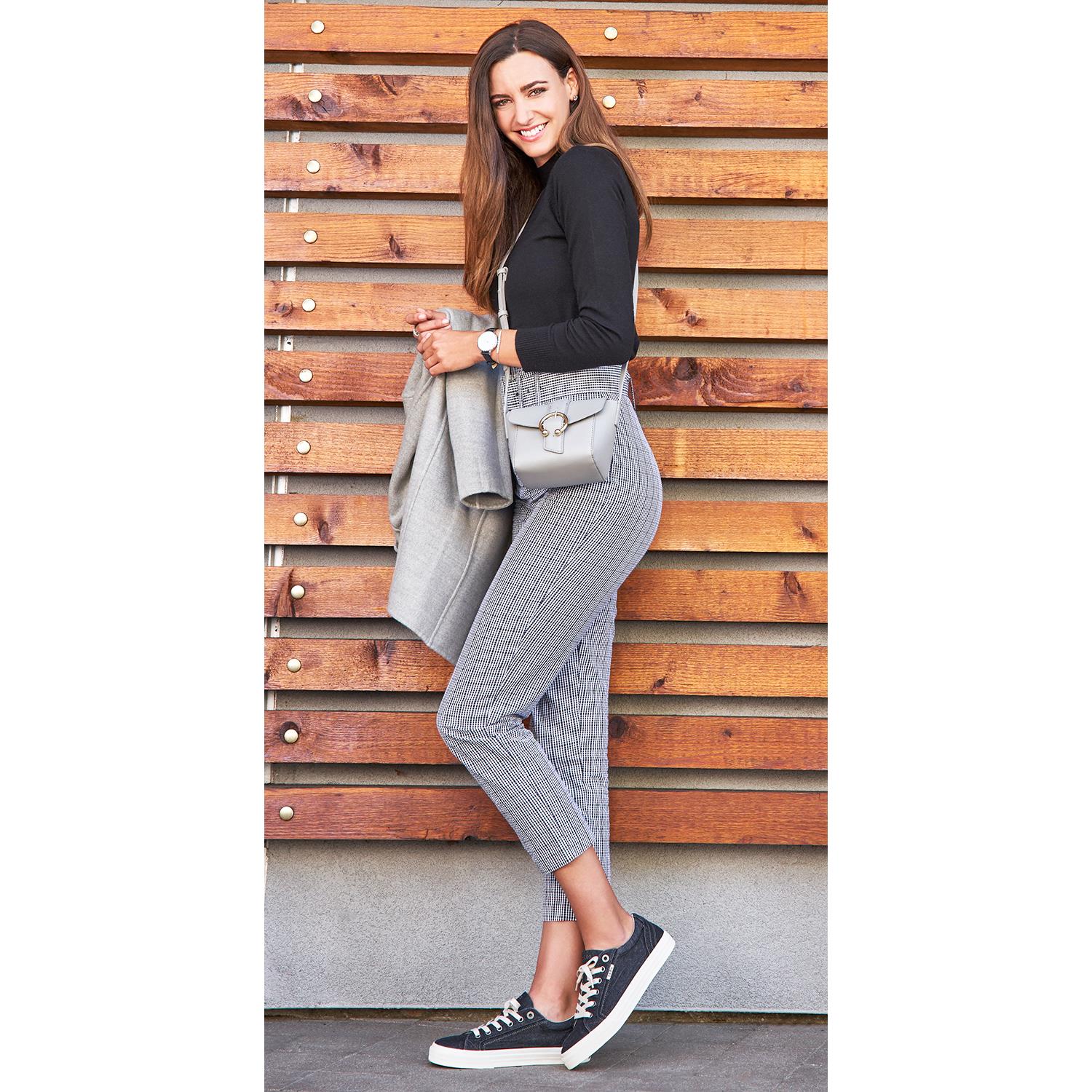 Taos Plim Soul Women's Sneakers Charcoal Canvas - Image 6
