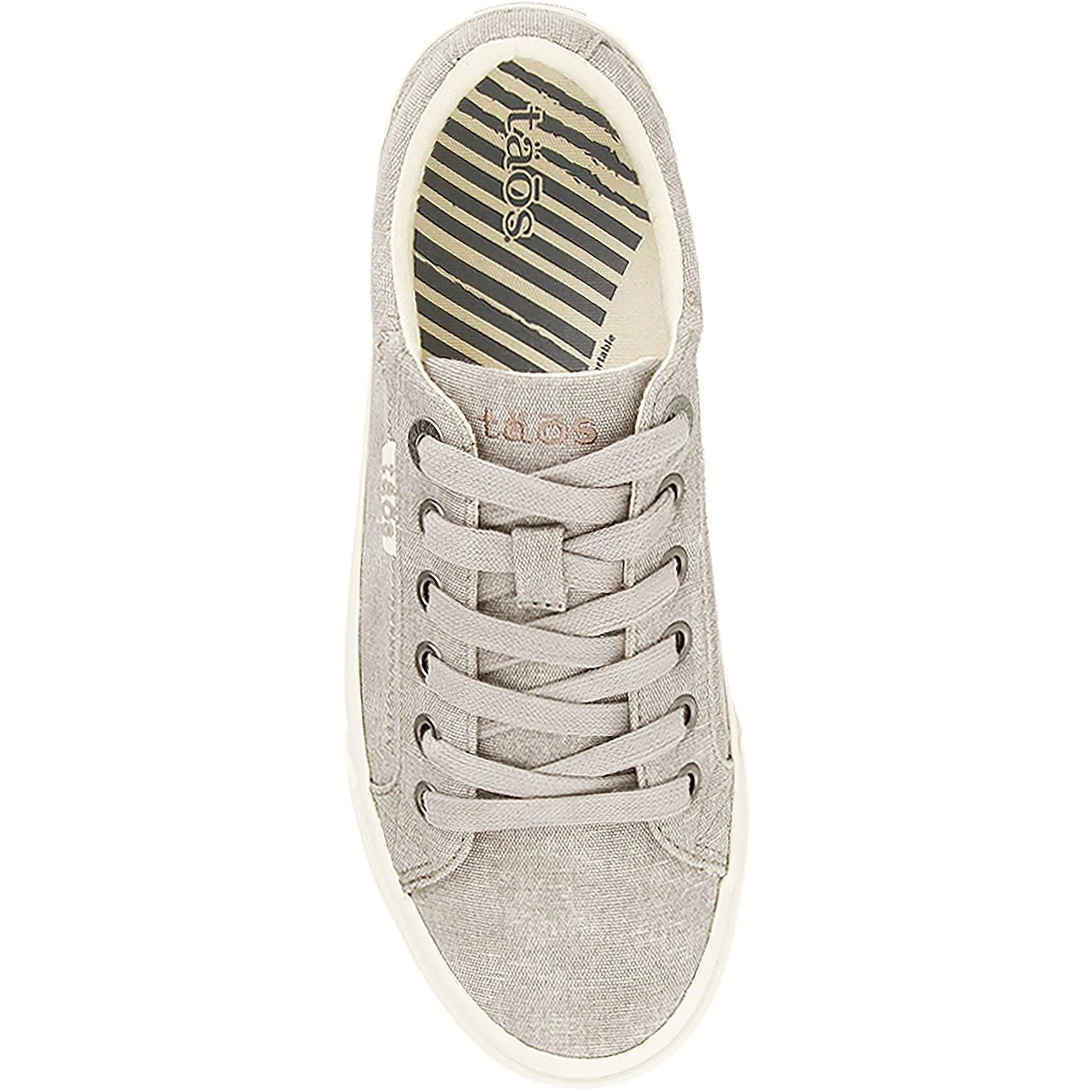 Taos Plim Soul Women's Sneakers Grey Washed Canvas - Image 2