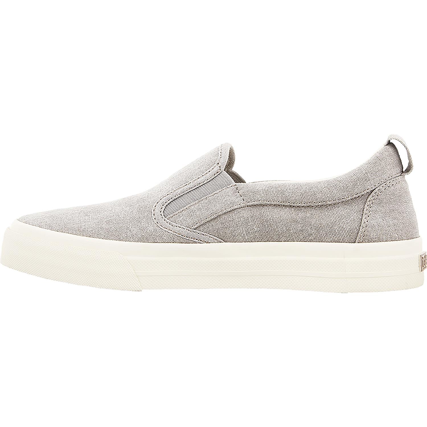 Taos Rubber Soul Women's Slip On Sneakers Grey Wash Canvas - Image 3