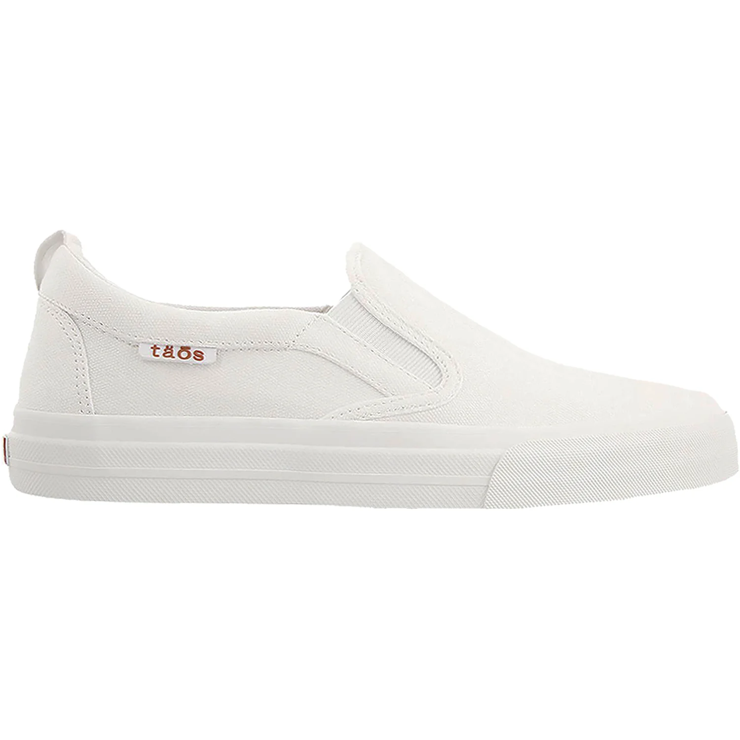 Taos Rubber Soul Women's Slip On Sneakerss White Canvas