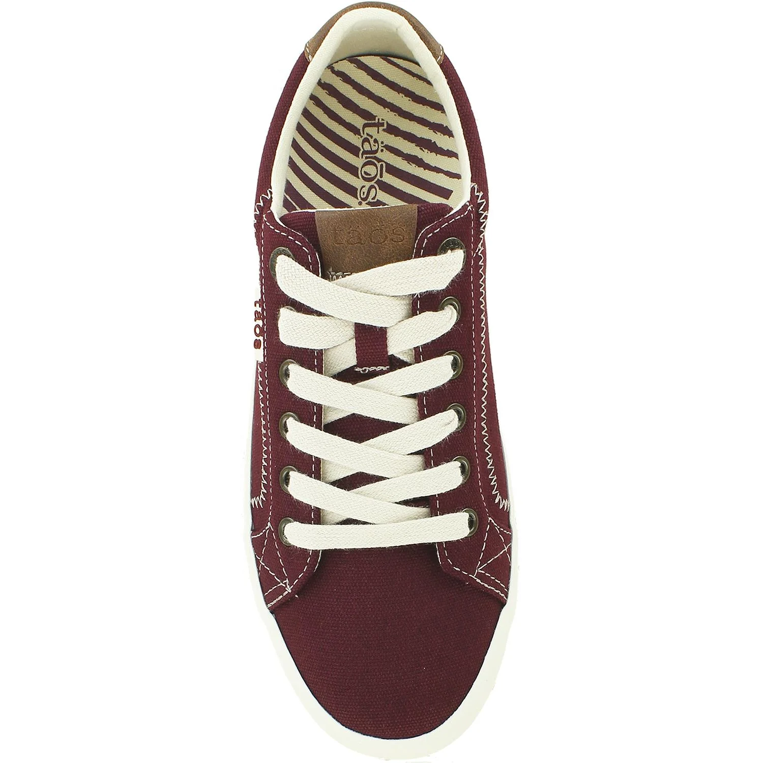Taos Star Burst Women's Supportive Sneakers Burgundy Canvas - Image 2