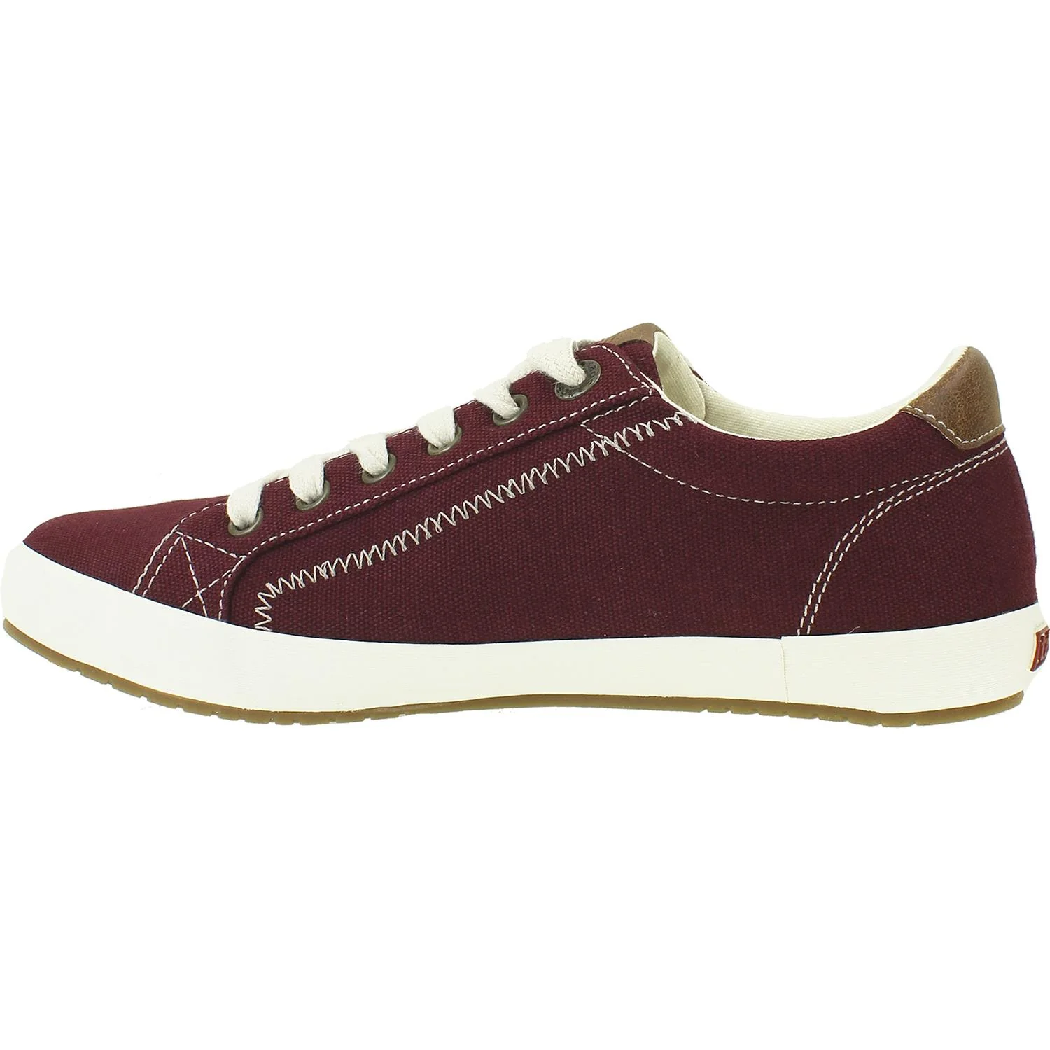 Taos Star Burst Women's Supportive Sneakers Burgundy Canvas - Image 3