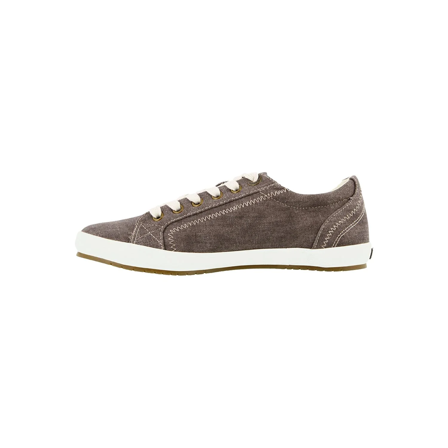 Taos Star Women's Walking Shoes Chocolate Washed Canvas - Image 3