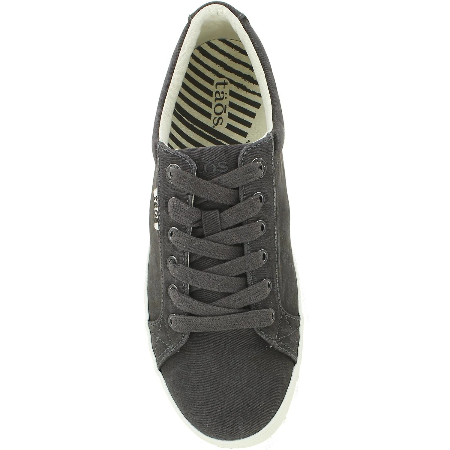 Taos Starsky Men's Walking Shoes Graphite Vintage Canvas - Image 2