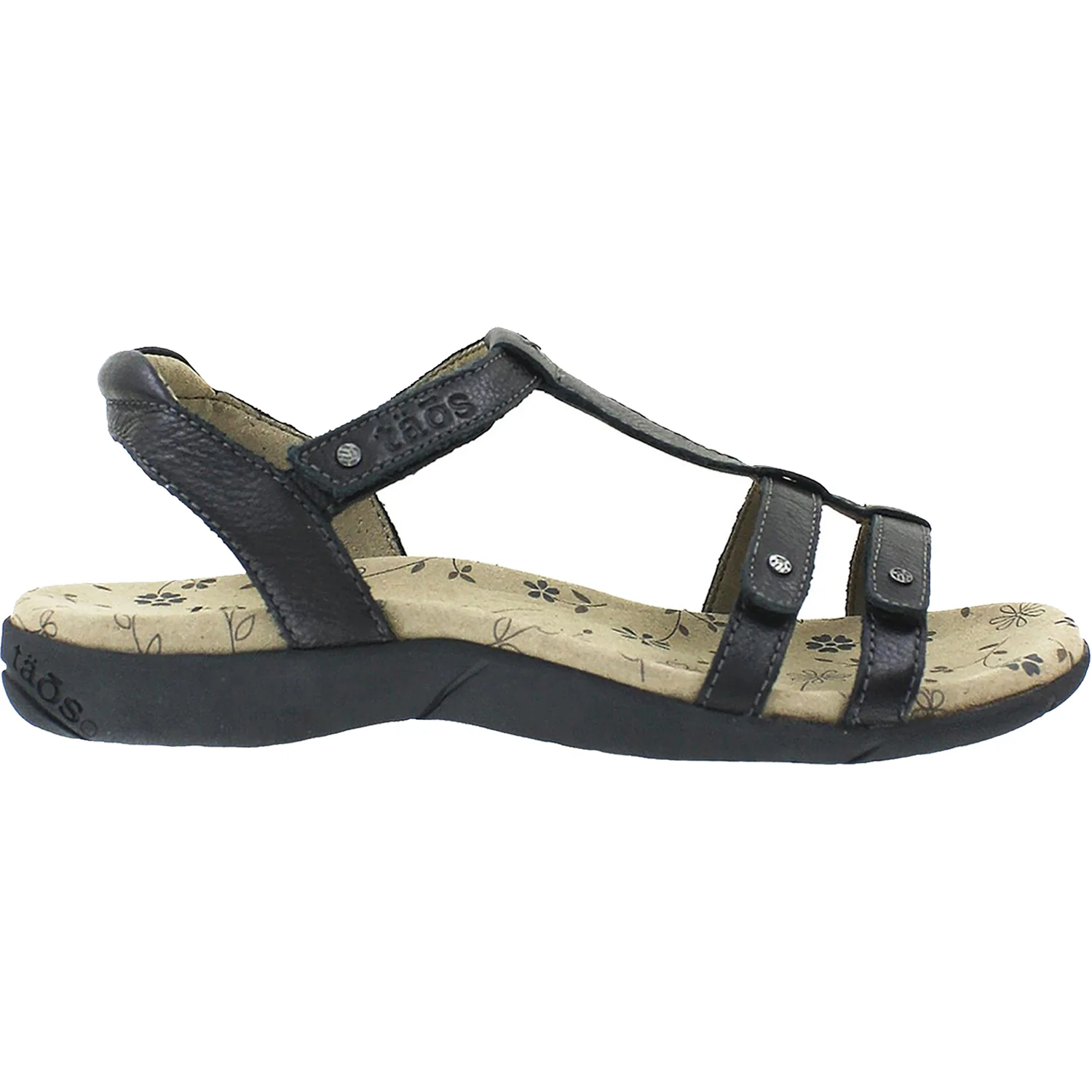 Taos Trophy 2 Women's Backstrap Sandals Black Leather