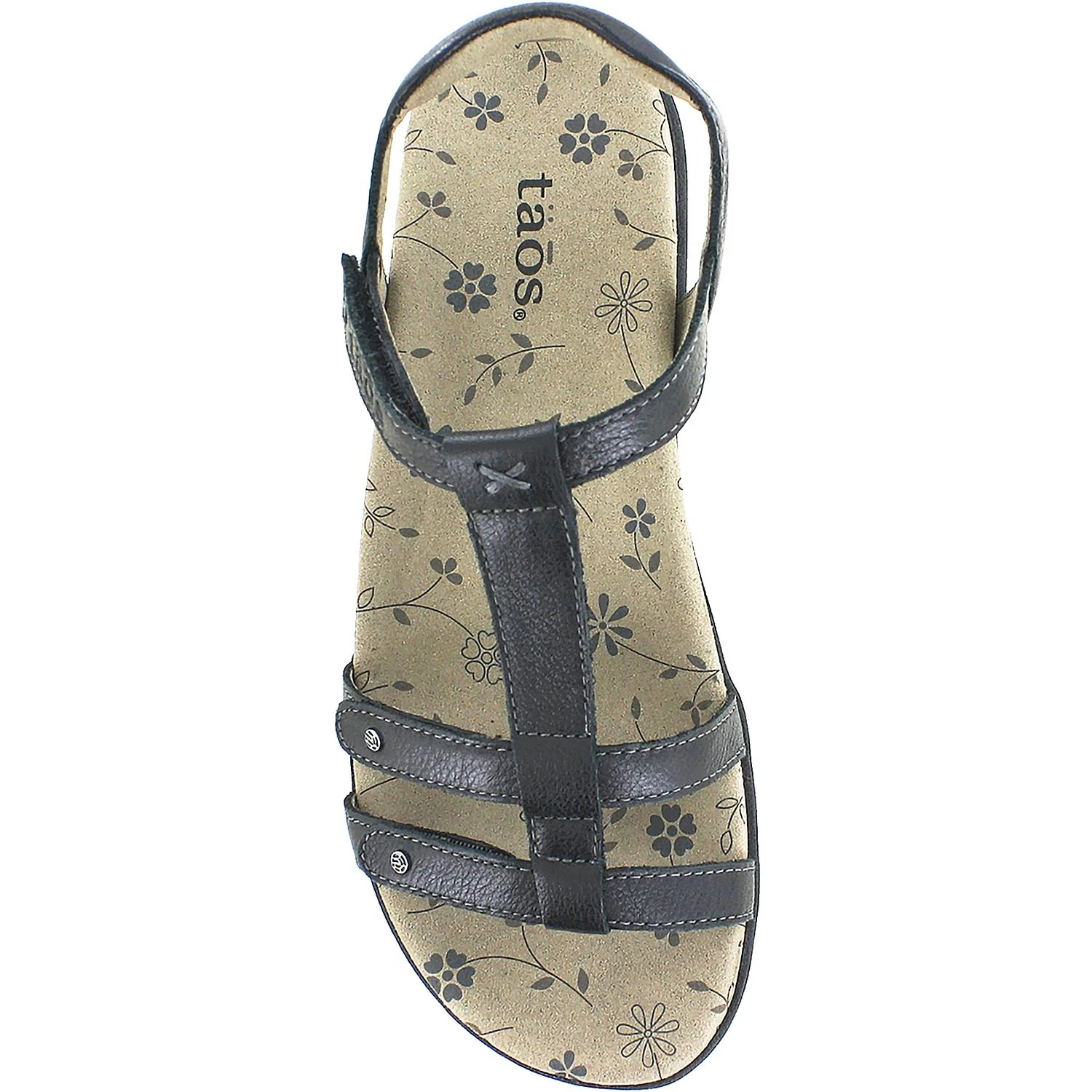 Taos Trophy 2 Women's Backstrap Sandals Black Leather - Image 2