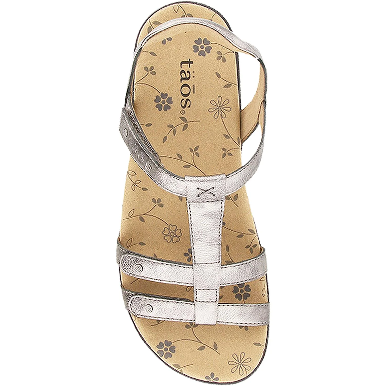 Taos Trophy 2 Women's Sandals Pewter Leather - Image 2