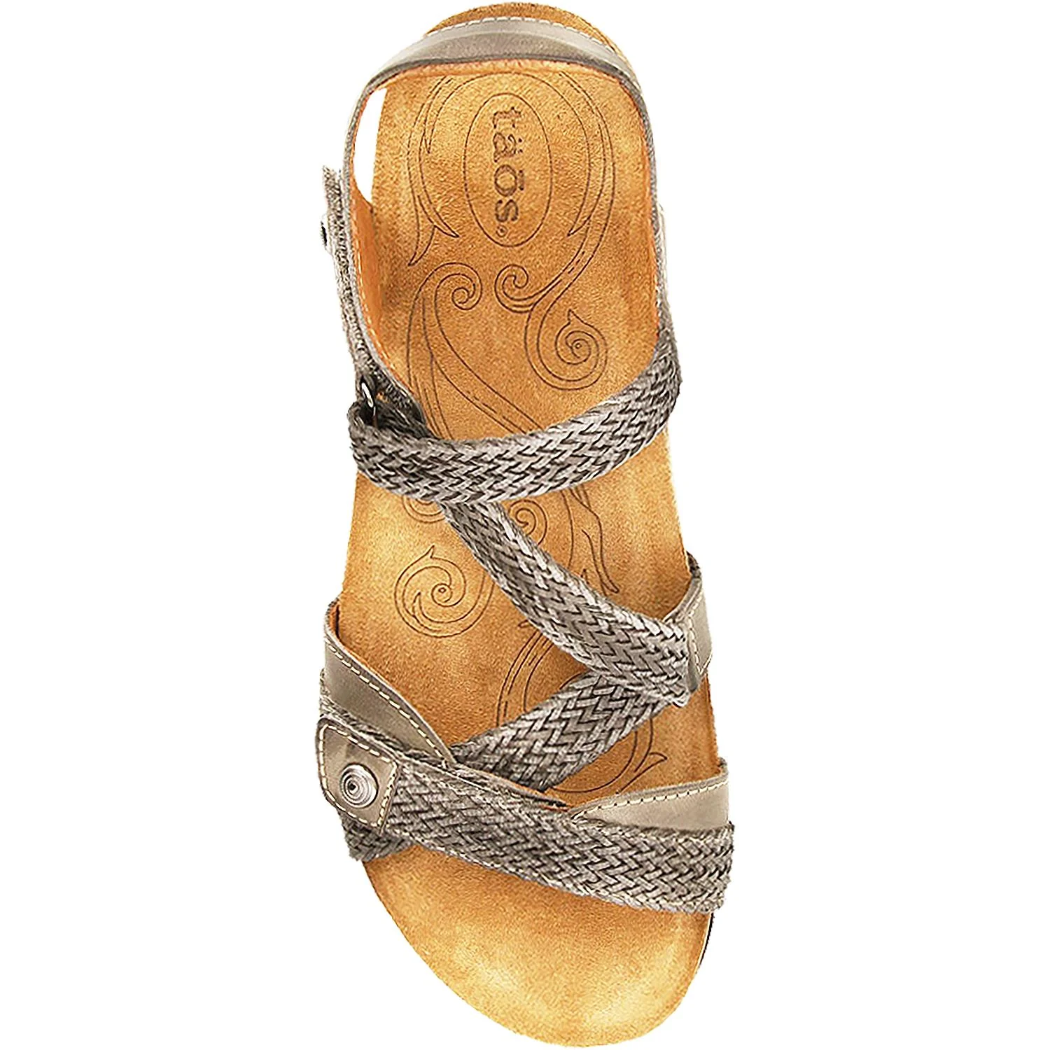 Taos Trulie Women's Backstrap Sandals Dark Grey Leather - Image 2