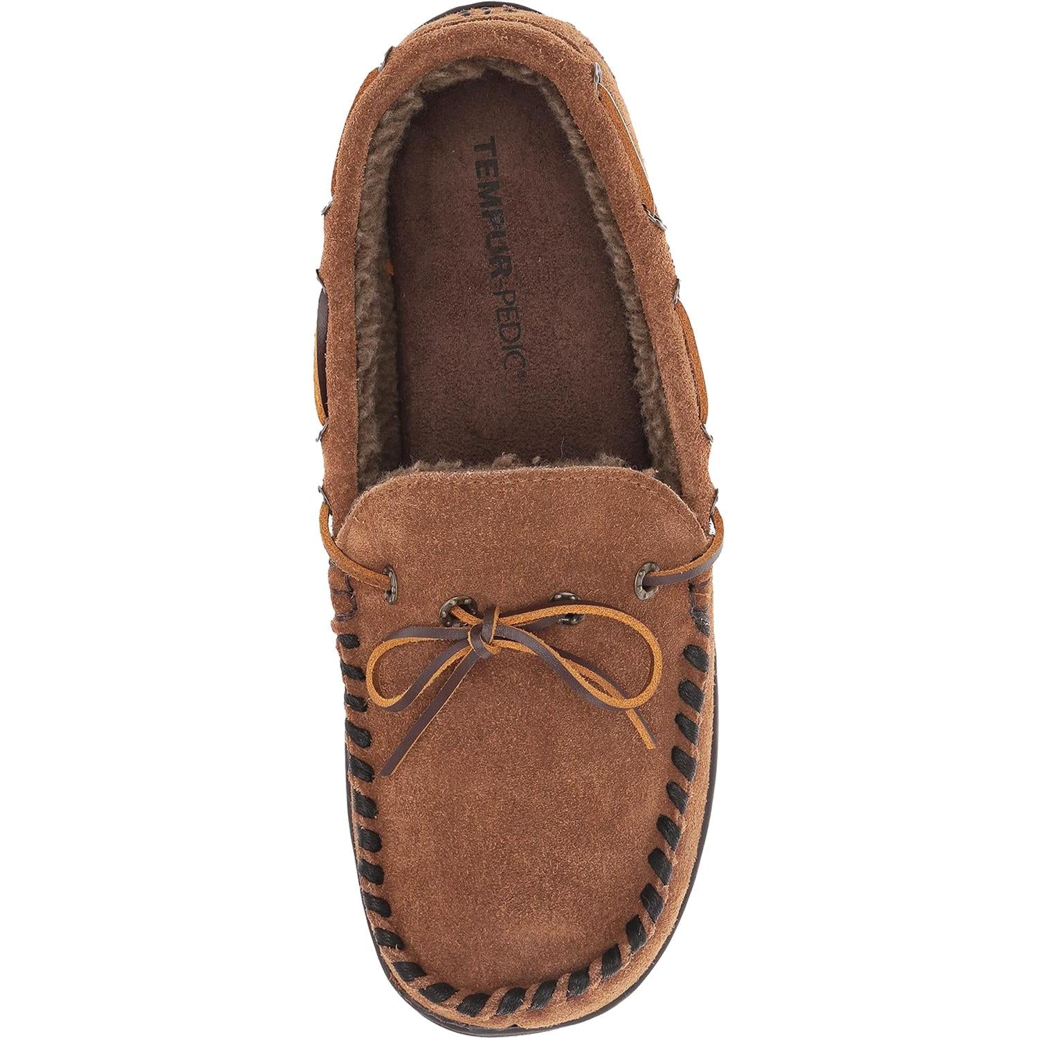Tempur-Pedic Therman Men's Slippers Chestnut Suede - Image 2