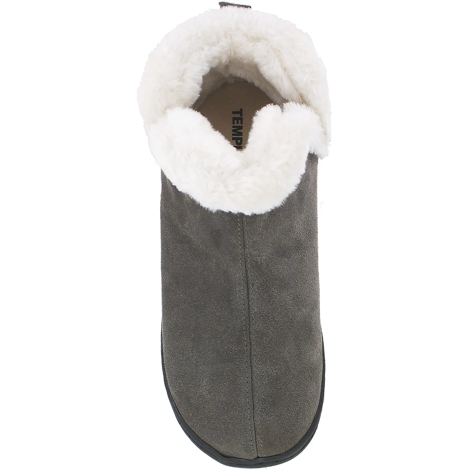 Tempur-Pedic Vallery Women's Tempur-Pedic Slippers Grey Suede - Image 2