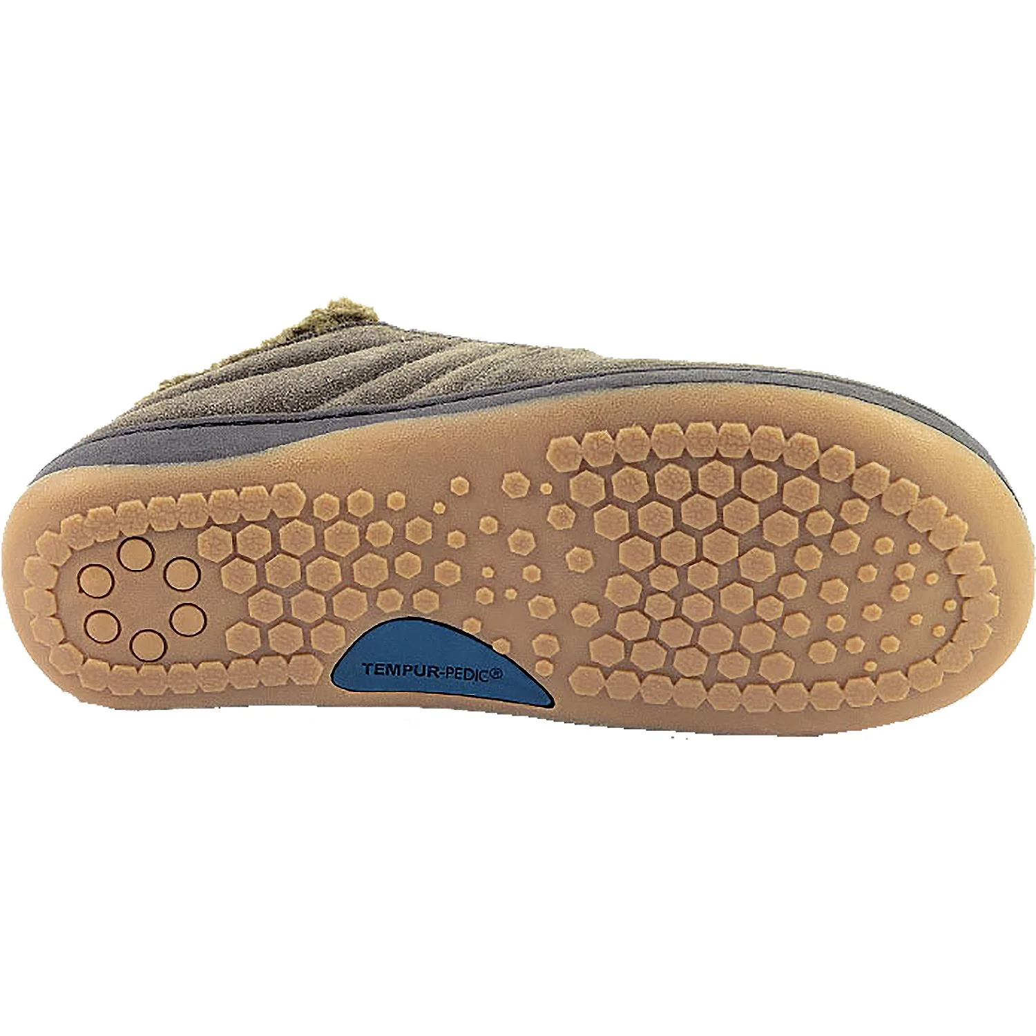 Tempur-Pedic Warrick Men's Slippers Charcoal Suede - Image 4