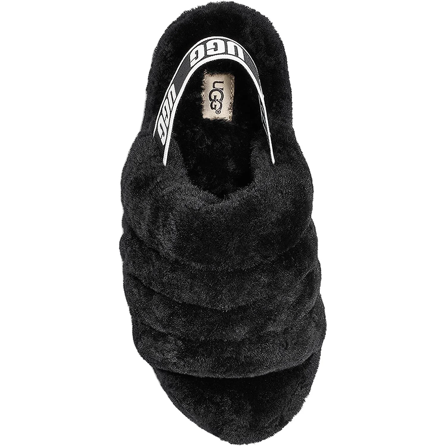 UGG Fluff Yeah Slide Women's Slippers Black Sheepskin - Image 2