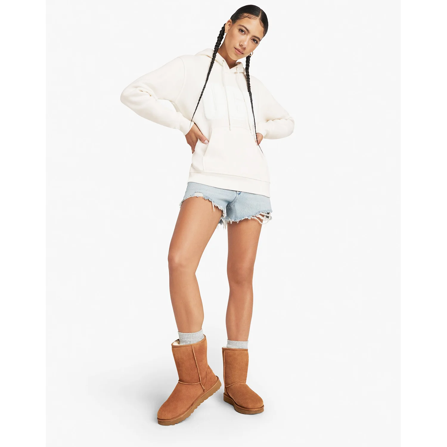 UGG Classic Short II Women's Sheepskin Boots Chestnut Sheepskin - Image 4