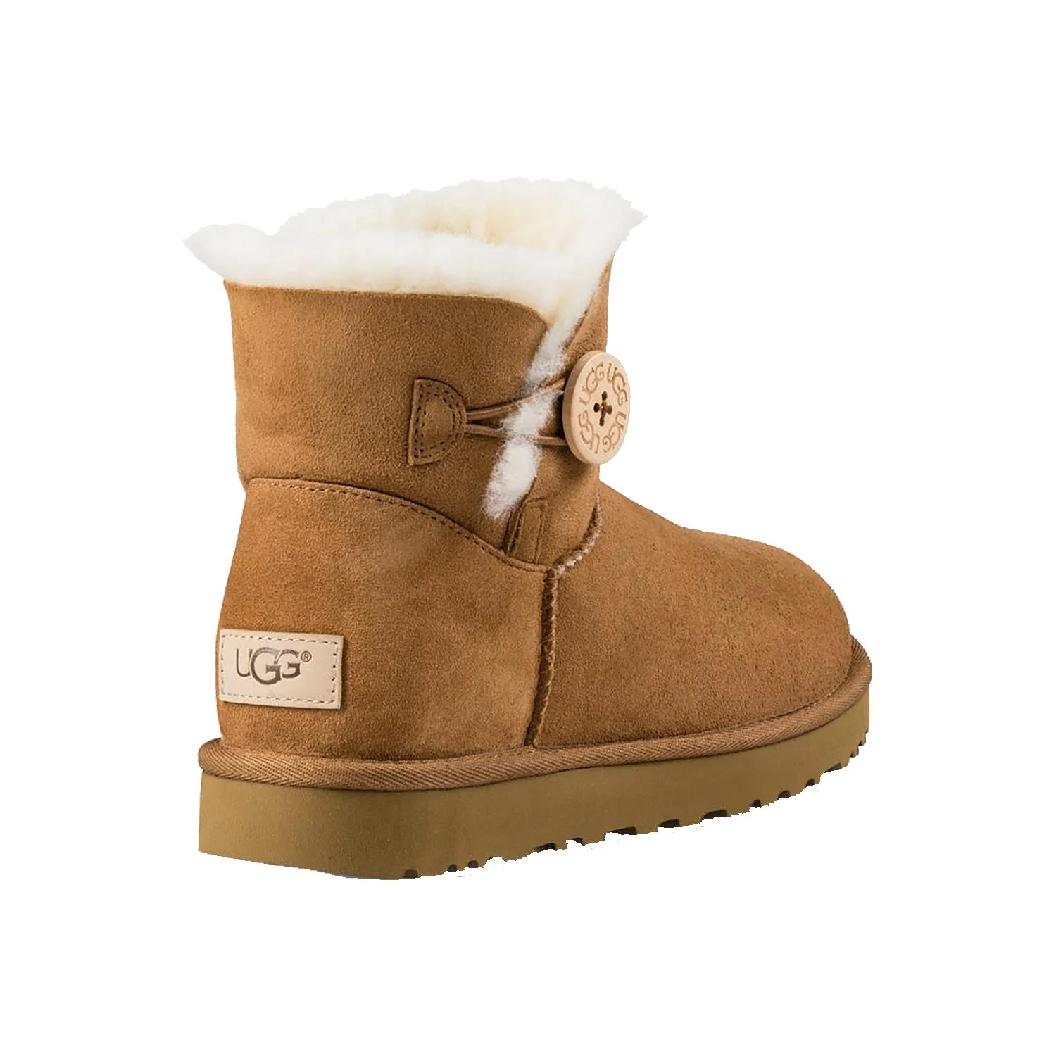 UGG Mini Bailey Button II Women's Chestnut Sheepskin - Image 3