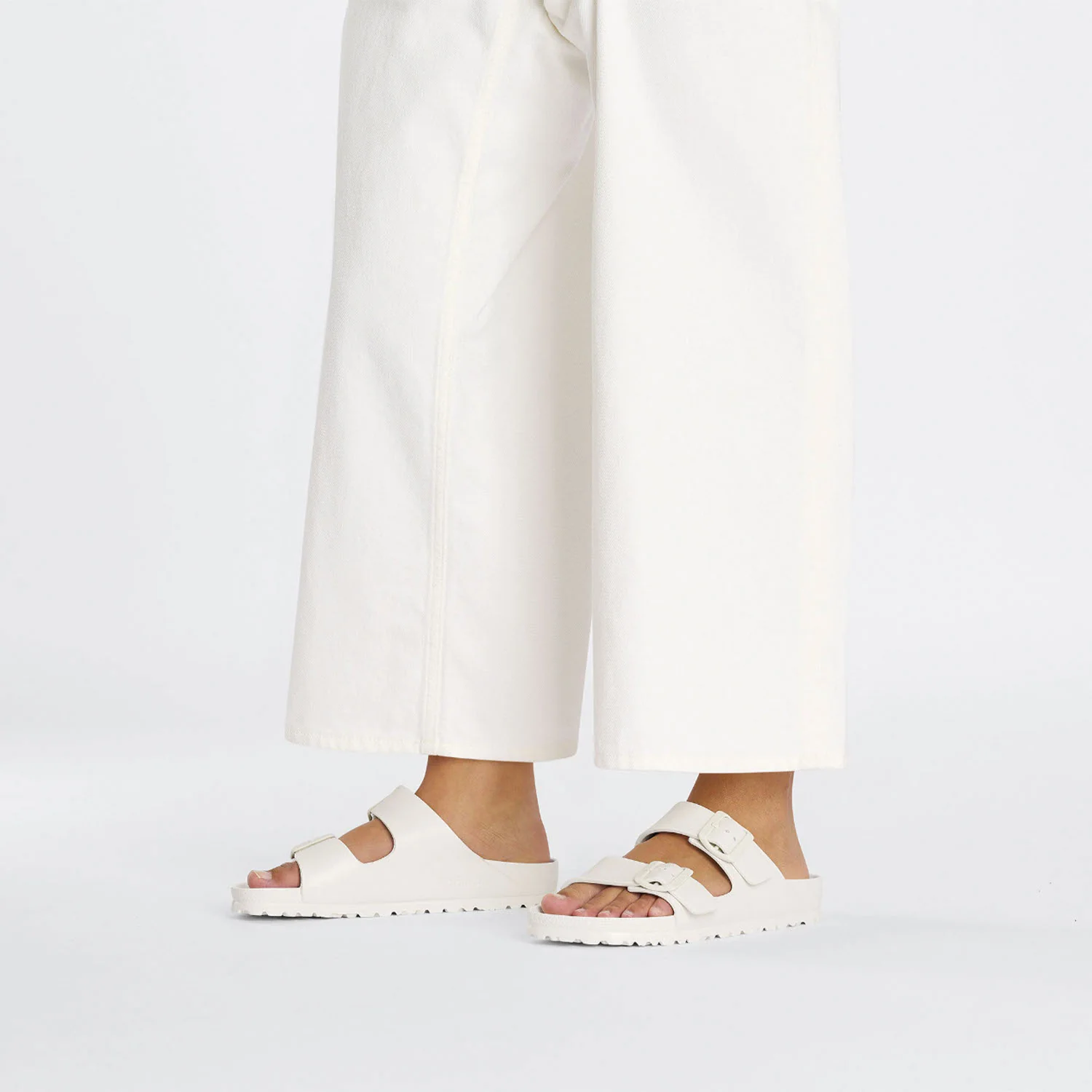 Birkenstock Arizona Essentials Unisex Vegan Sandals Eggshell EVA Synthetic - Image 5