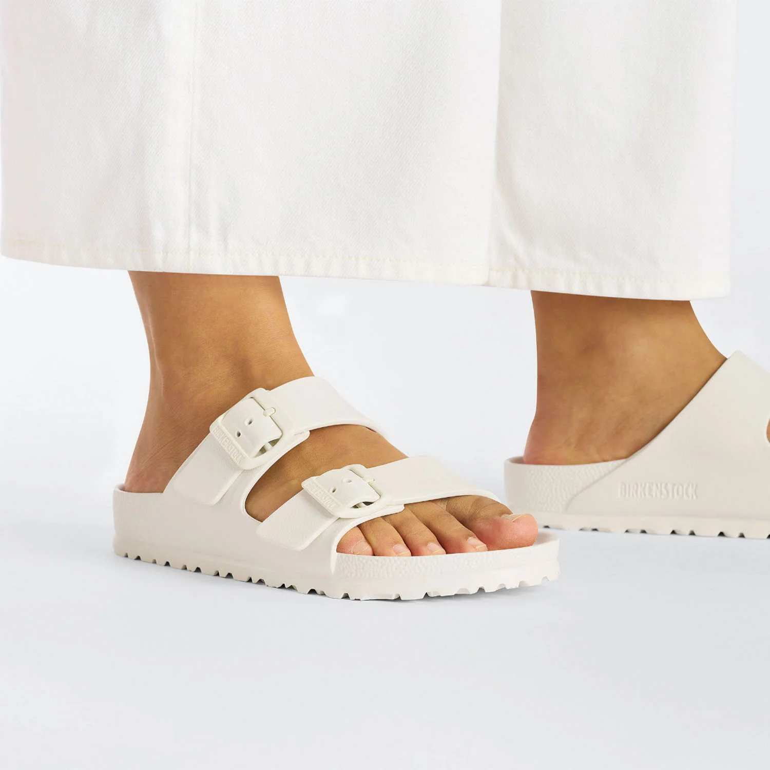 Birkenstock Arizona Essentials Unisex Vegan Sandals Eggshell EVA Synthetic - Image 6