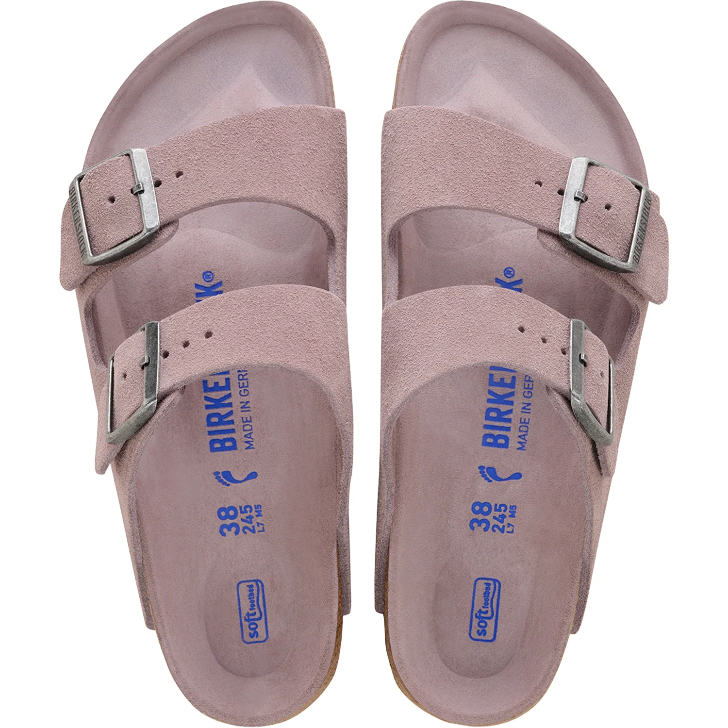 Birkenstock Arizona Soft Footbed Unisex Sandals Faded Purple - Image 2