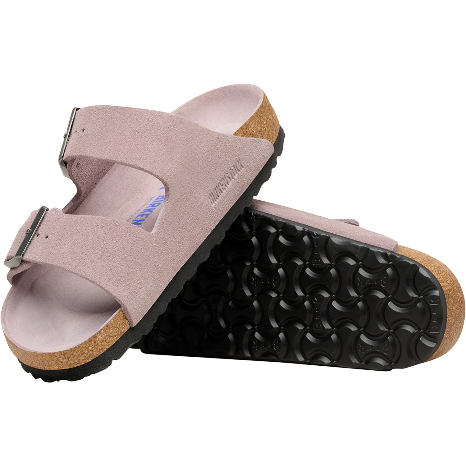 Birkenstock Arizona Soft Footbed Unisex Sandals Faded Purple - Image 3