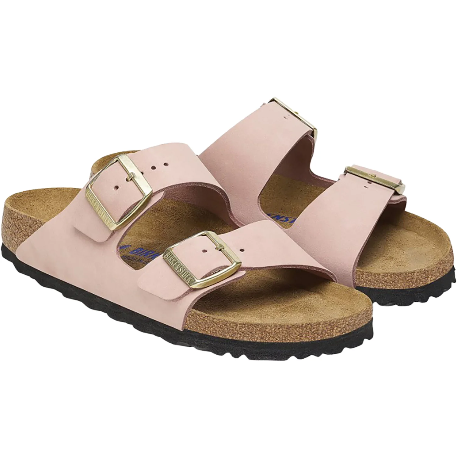 Birkenstock Arizona Soft Footbed Unisex Sandals Soft Pink Nubuck - Image 5