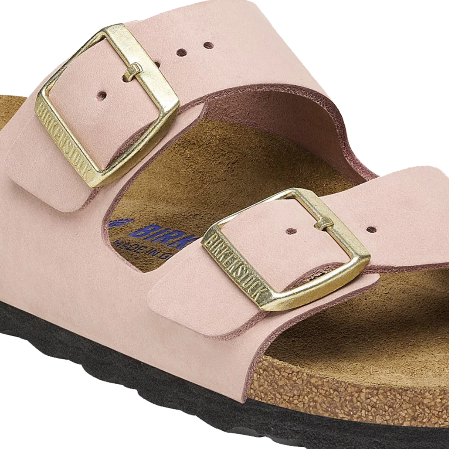 Birkenstock Arizona Soft Footbed Unisex Sandals Soft Pink Nubuck - Image 6