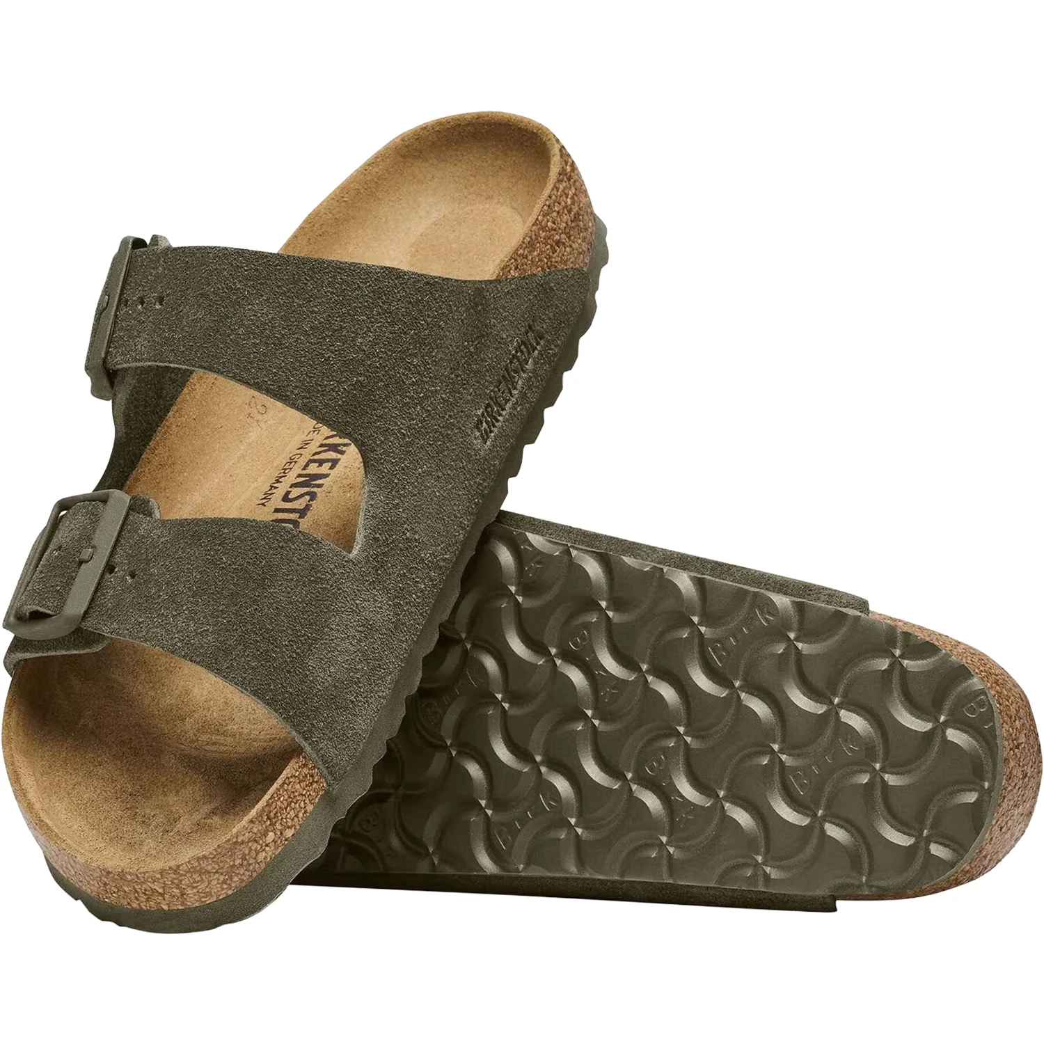Birkenstock Arizona Unisex Sandals Thyme Suede - Image 3