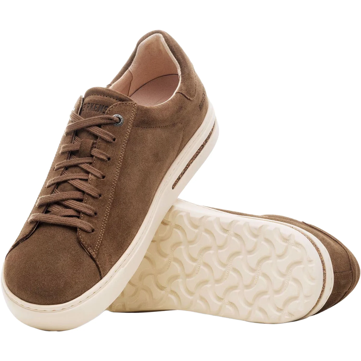 Birkenstock Bend Unisex Lace Up Shoes Dark Tea Suede - Image 3