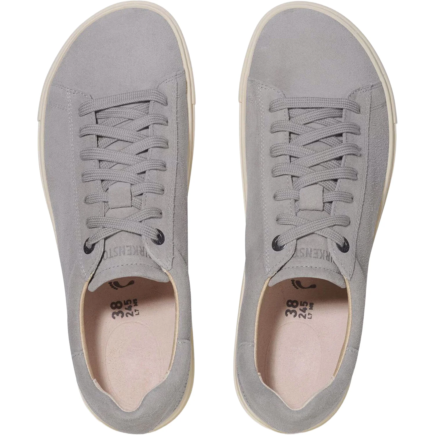Birkenstock Bend Unisex Lace Up Shoes Stone Coin Suede - Image 2
