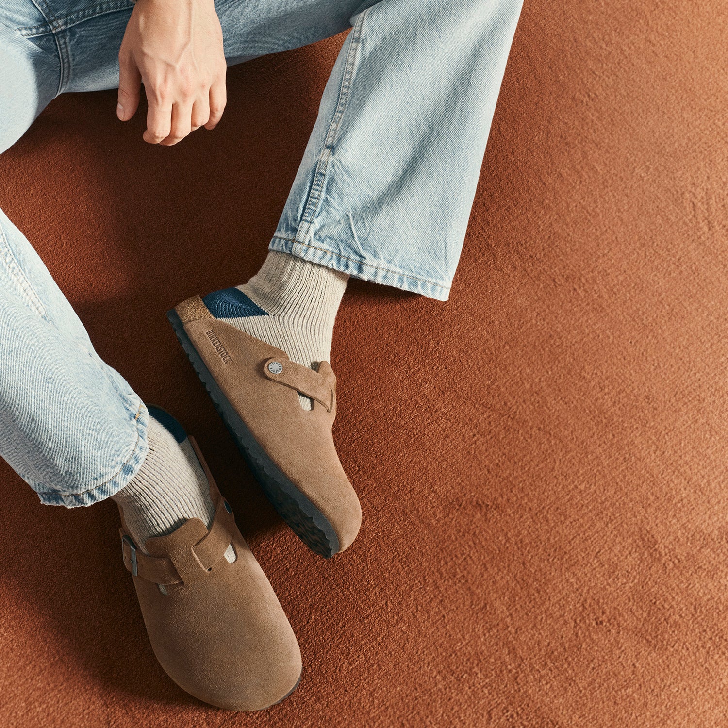 Unisex Birkenstock Boston Soft Footbed Dark Tea - Image 5