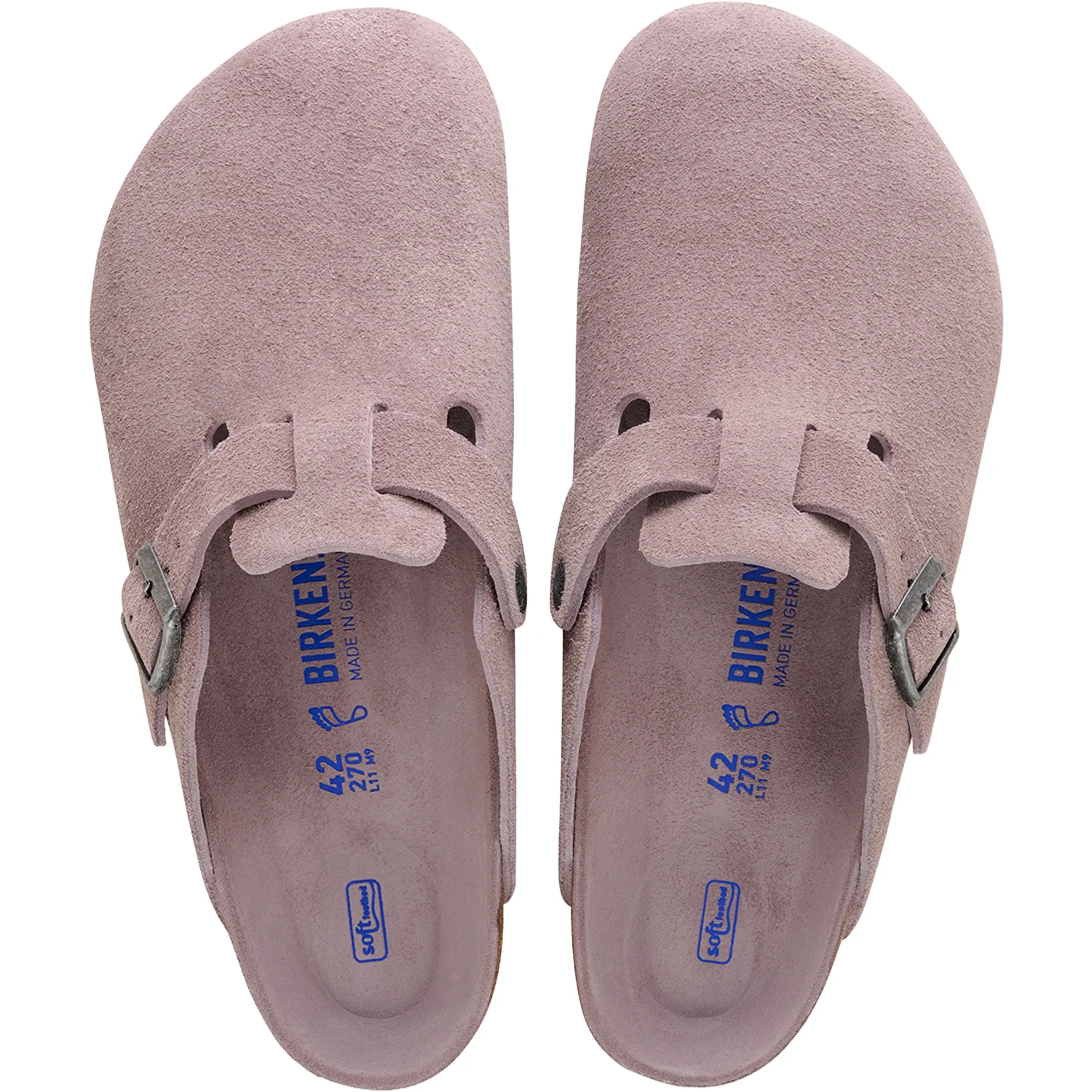 Birkenstock Boston Soft Footbed Unisex Clogs Faded Purple - Image 2