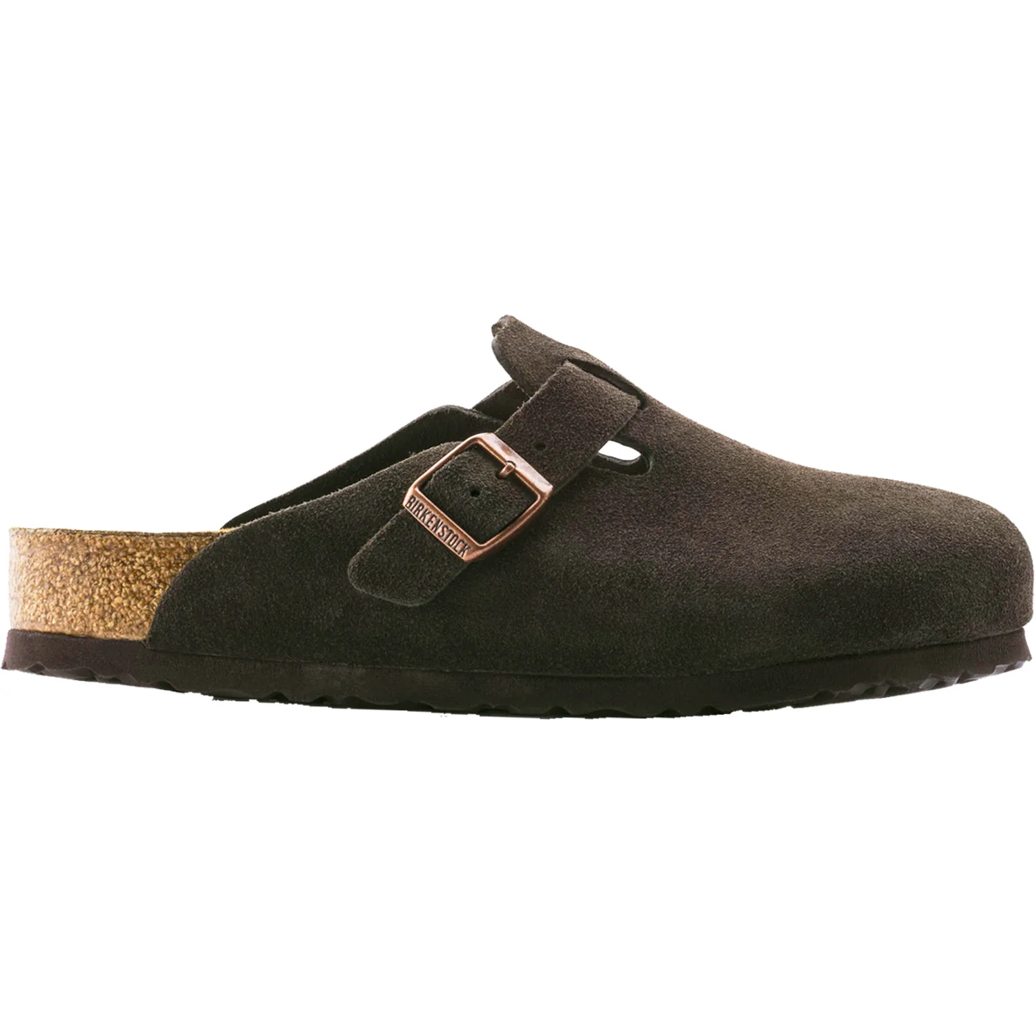 Birkenstock Boston Soft Footbed Unisex Clogs Mocha Suede