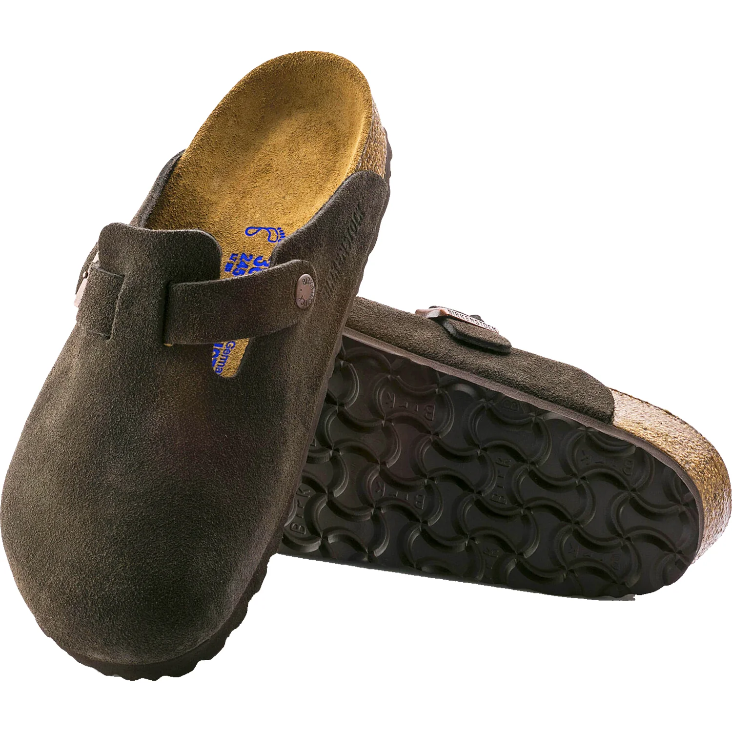 Birkenstock Boston Soft Footbed Unisex Clogs Mocha Suede - Image 3